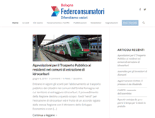 Tablet Screenshot of federconsumatoribologna.it